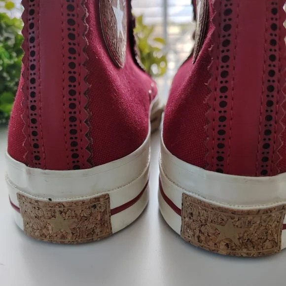 Converse 1970’s Anti-Slip Wear-Resistant High Top Sneakers Red / Brown Laces | M - Picture 5 of 12